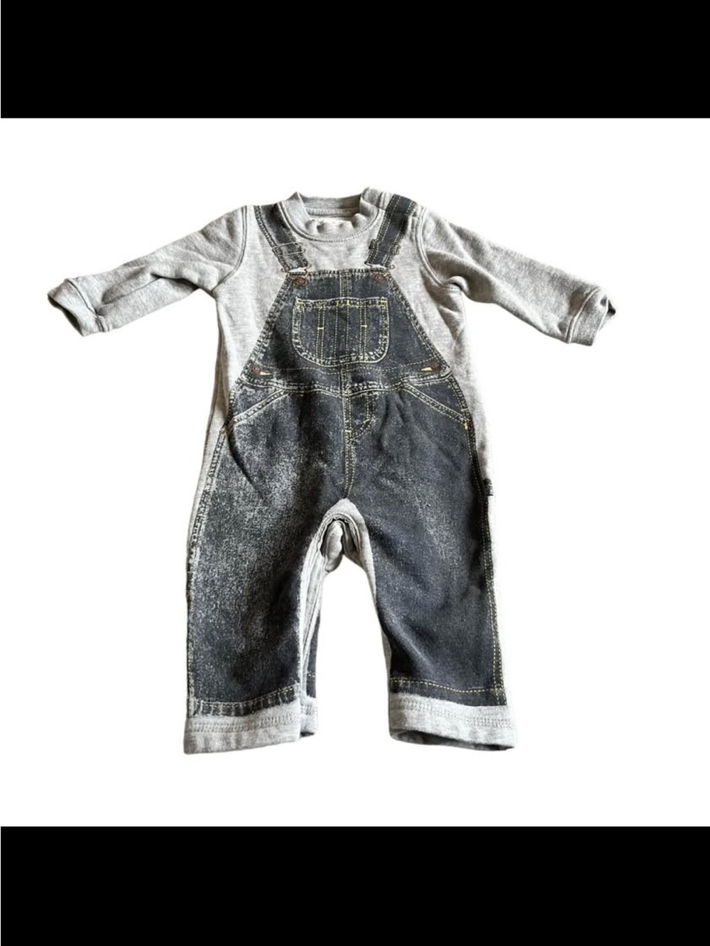 Levi’s baby faux overall outfit